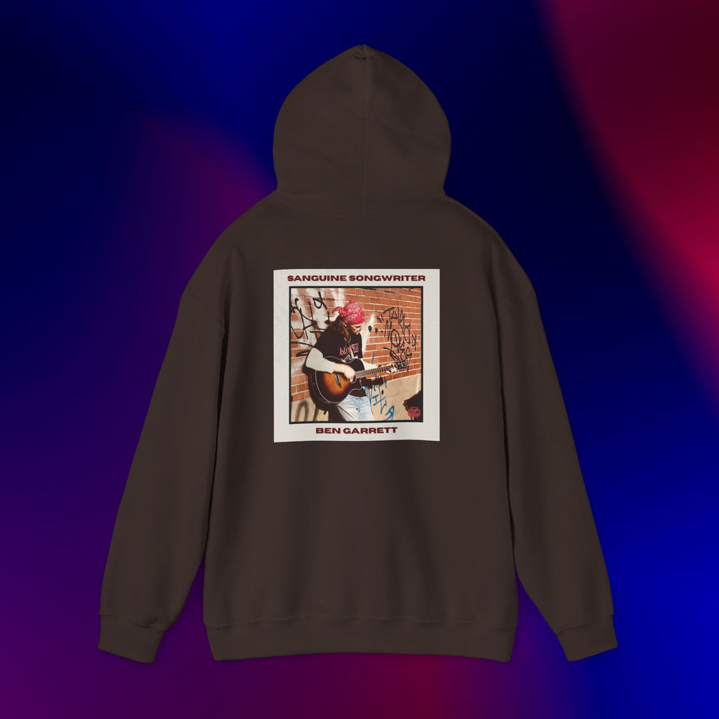 Hooded Sweatshirt "Sanguine Songwriter" Design 1