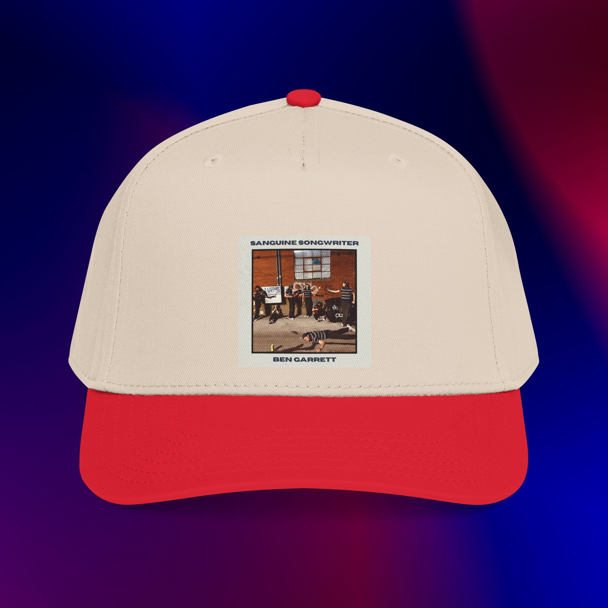 Mid Profile Baseball Cap "Sanguine Songwriter" Design 2