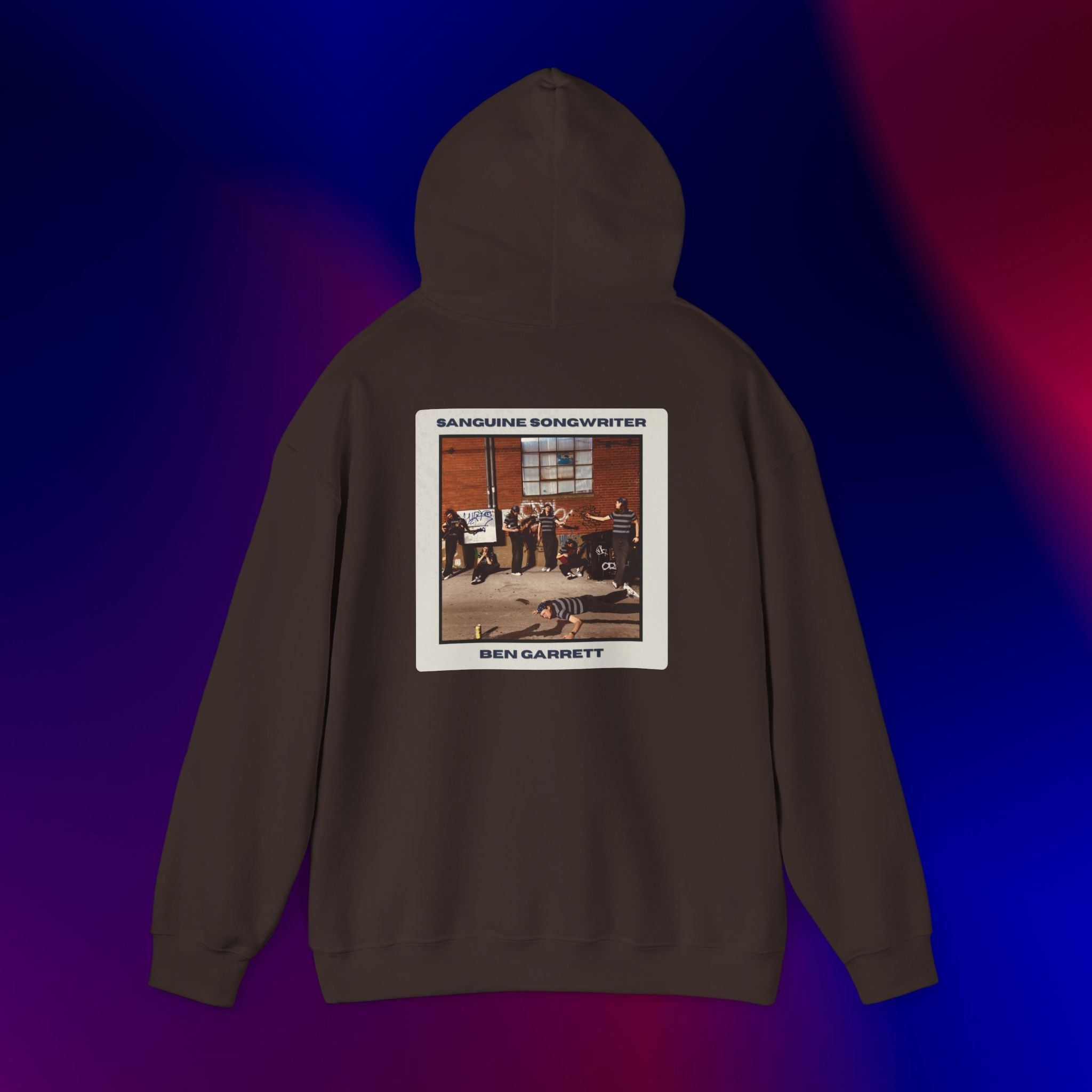 Hooded Sweatshirt "Sanguine Songwriter" Design 2