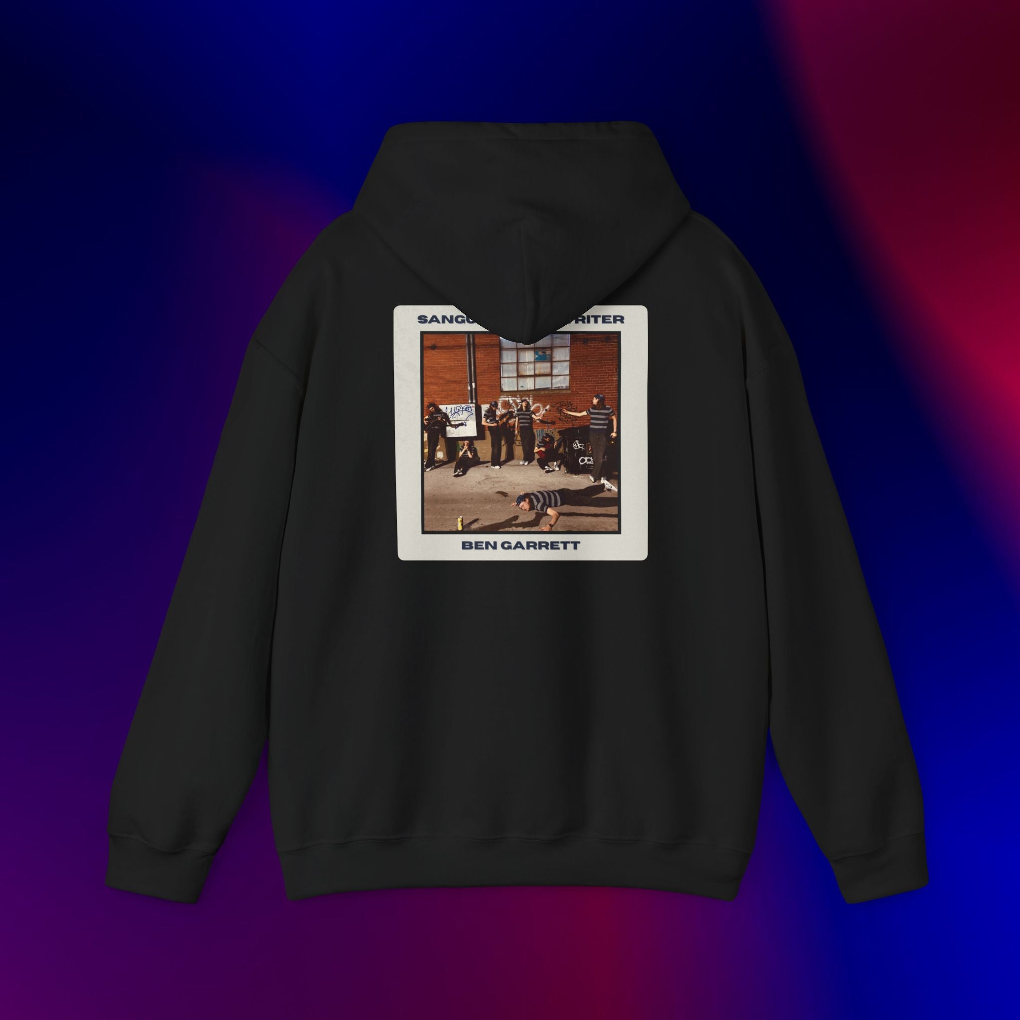 Hooded Sweatshirt "Sanguine Songwriter" Design 2