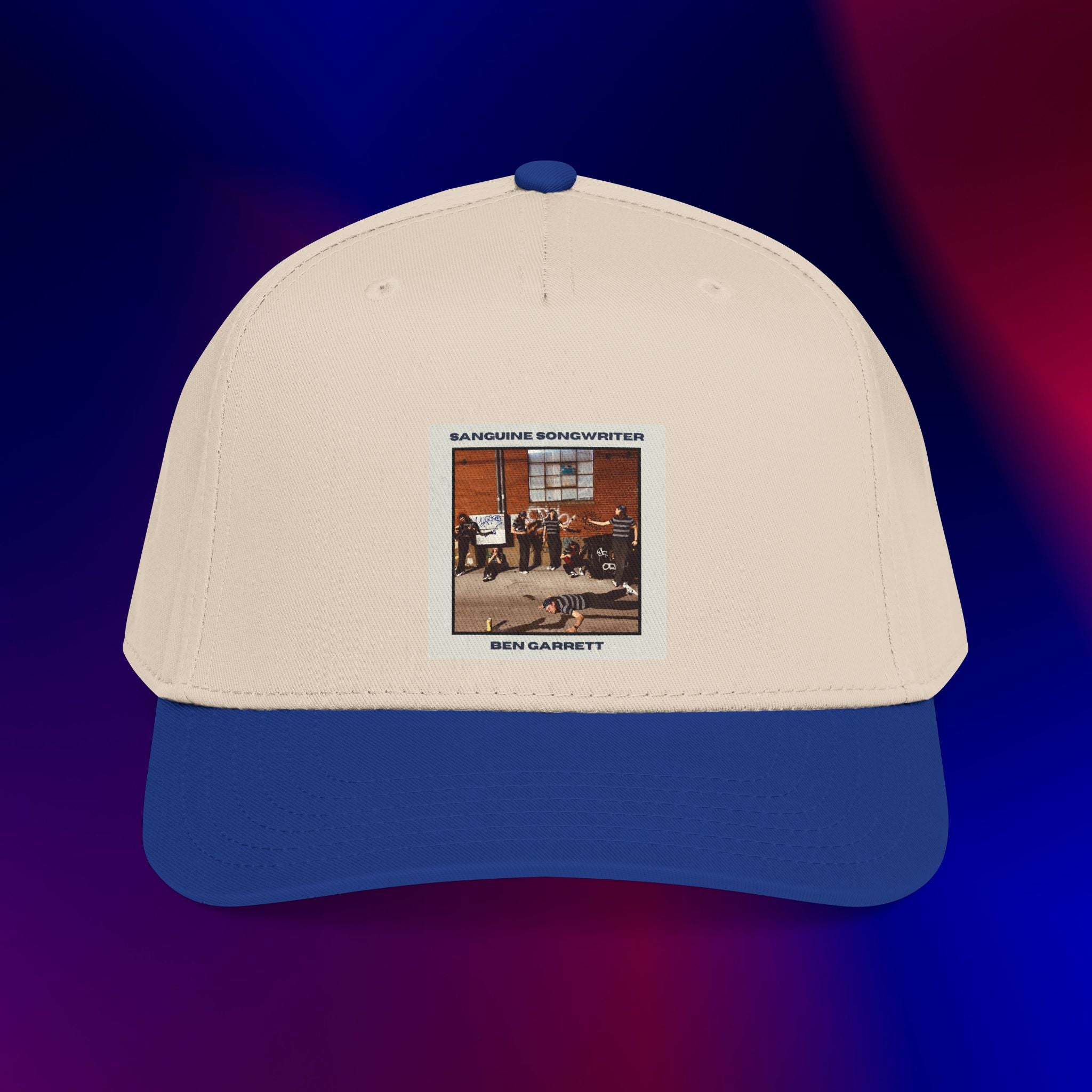 Mid Profile Baseball Cap "Sanguine Songwriter" Design 2