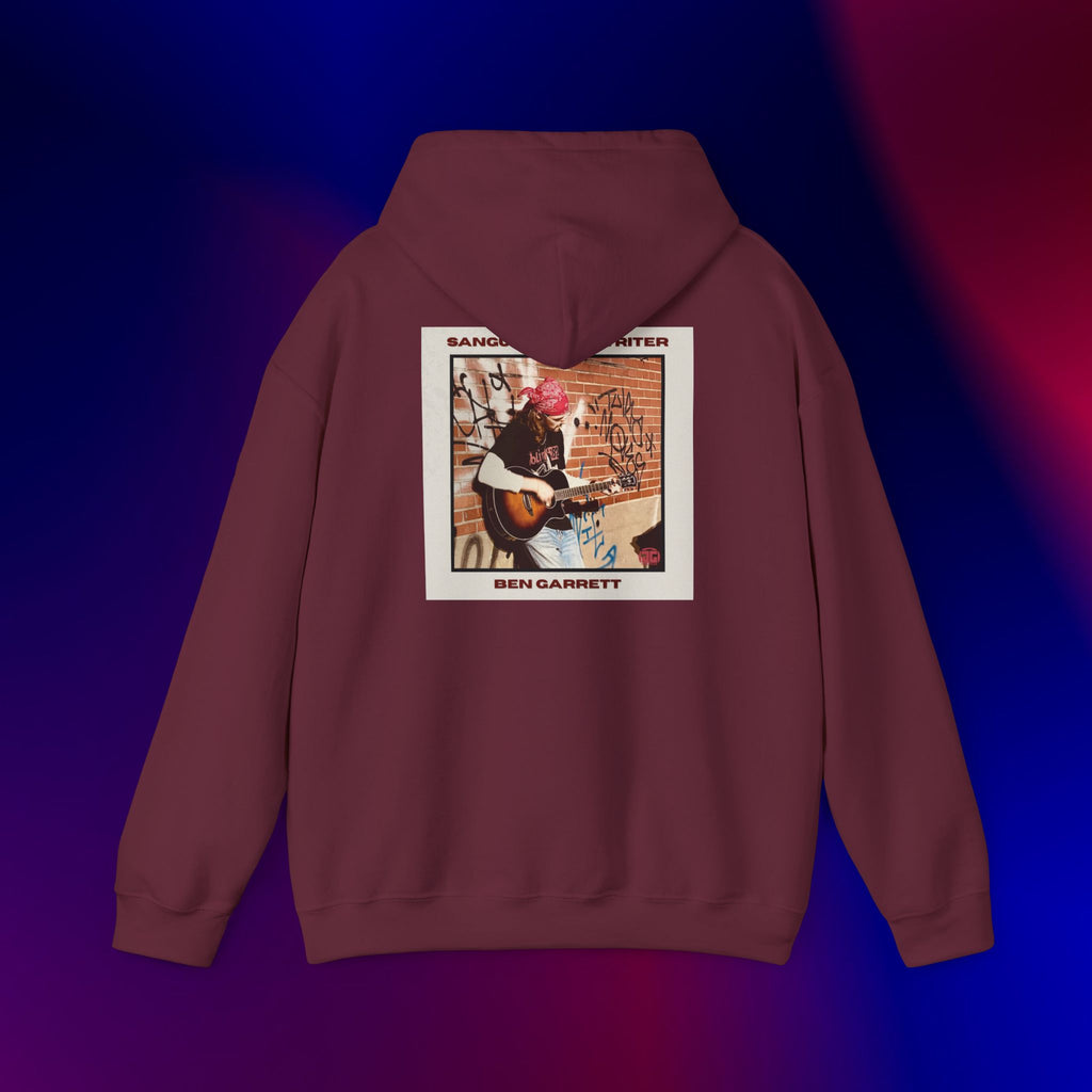 Hooded Sweatshirt "Sanguine Songwriter" Design 1