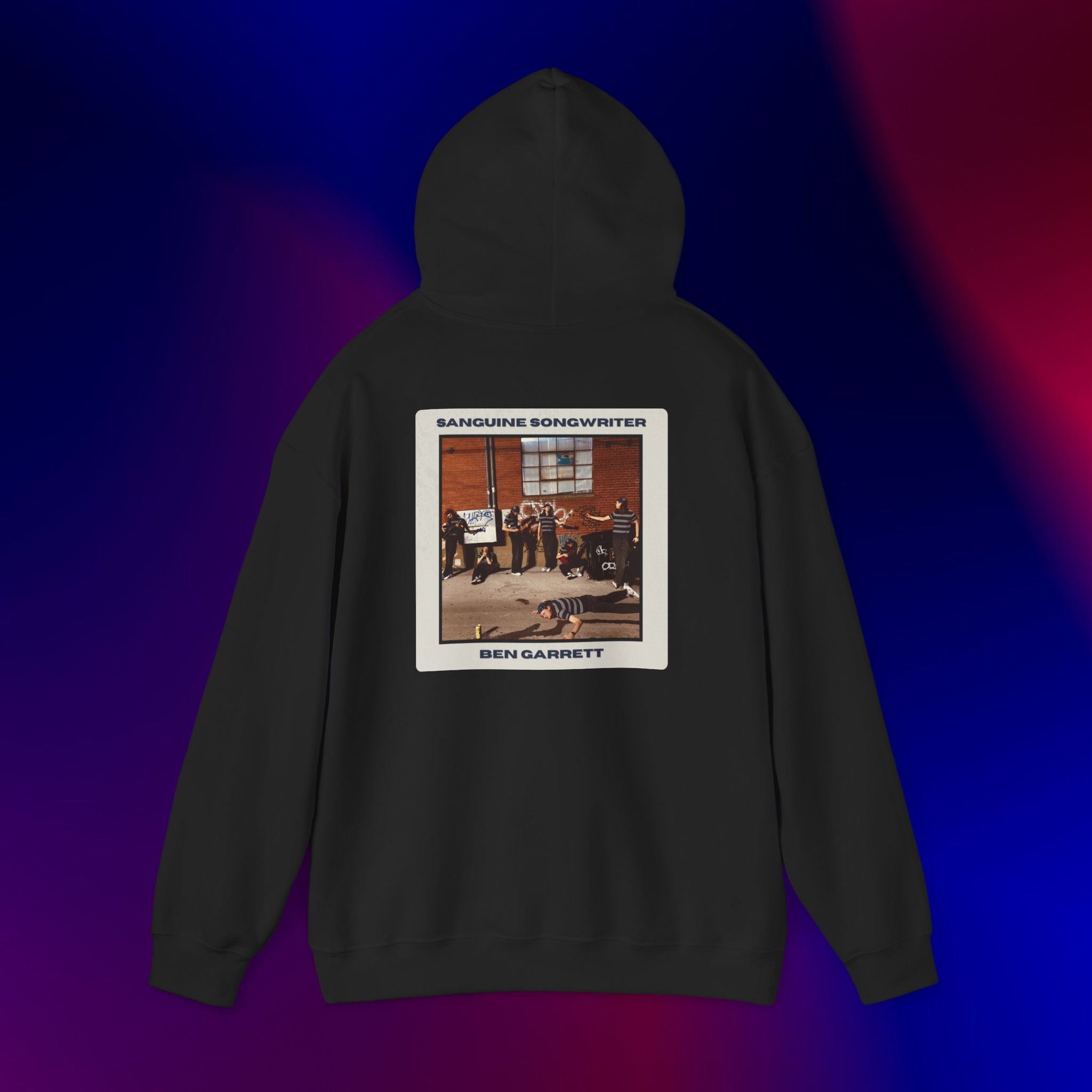 Hooded Sweatshirt "Sanguine Songwriter" Design 2