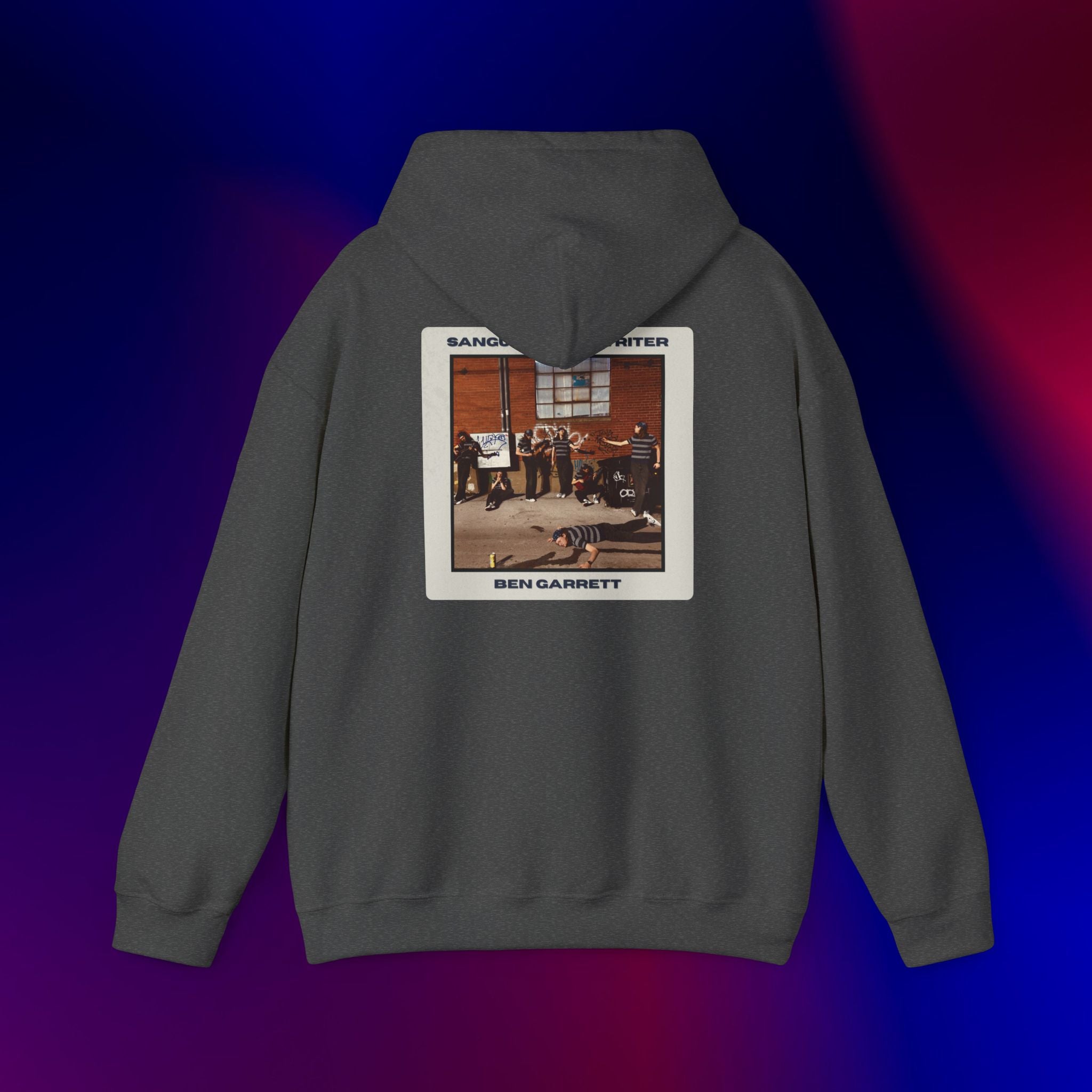 Hooded Sweatshirt "Sanguine Songwriter" Design 2