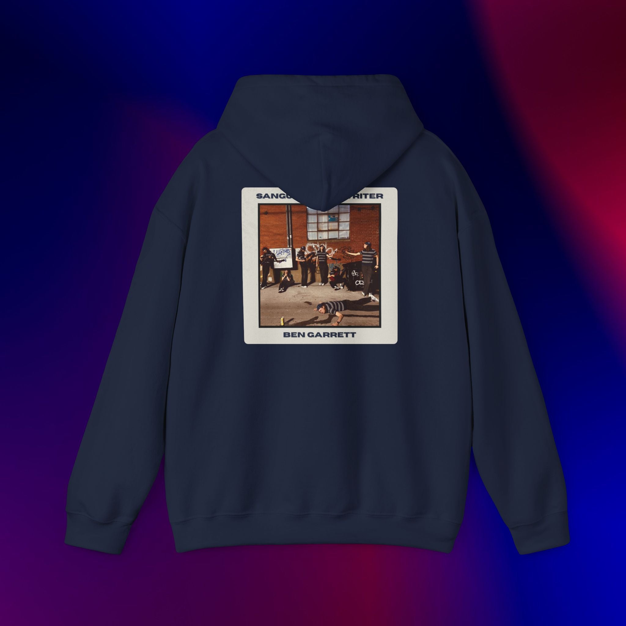 Hooded Sweatshirt "Sanguine Songwriter" Design 2