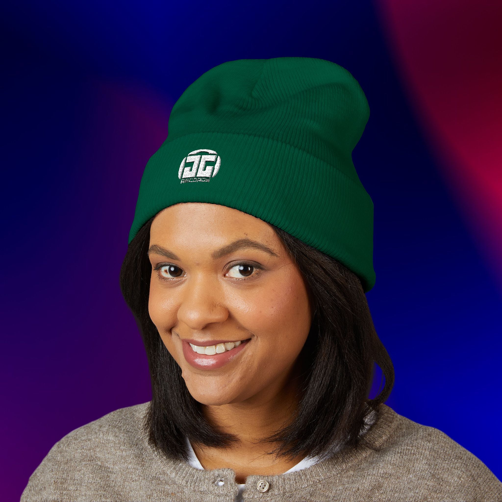 "JG Records" Embroidered Beanie