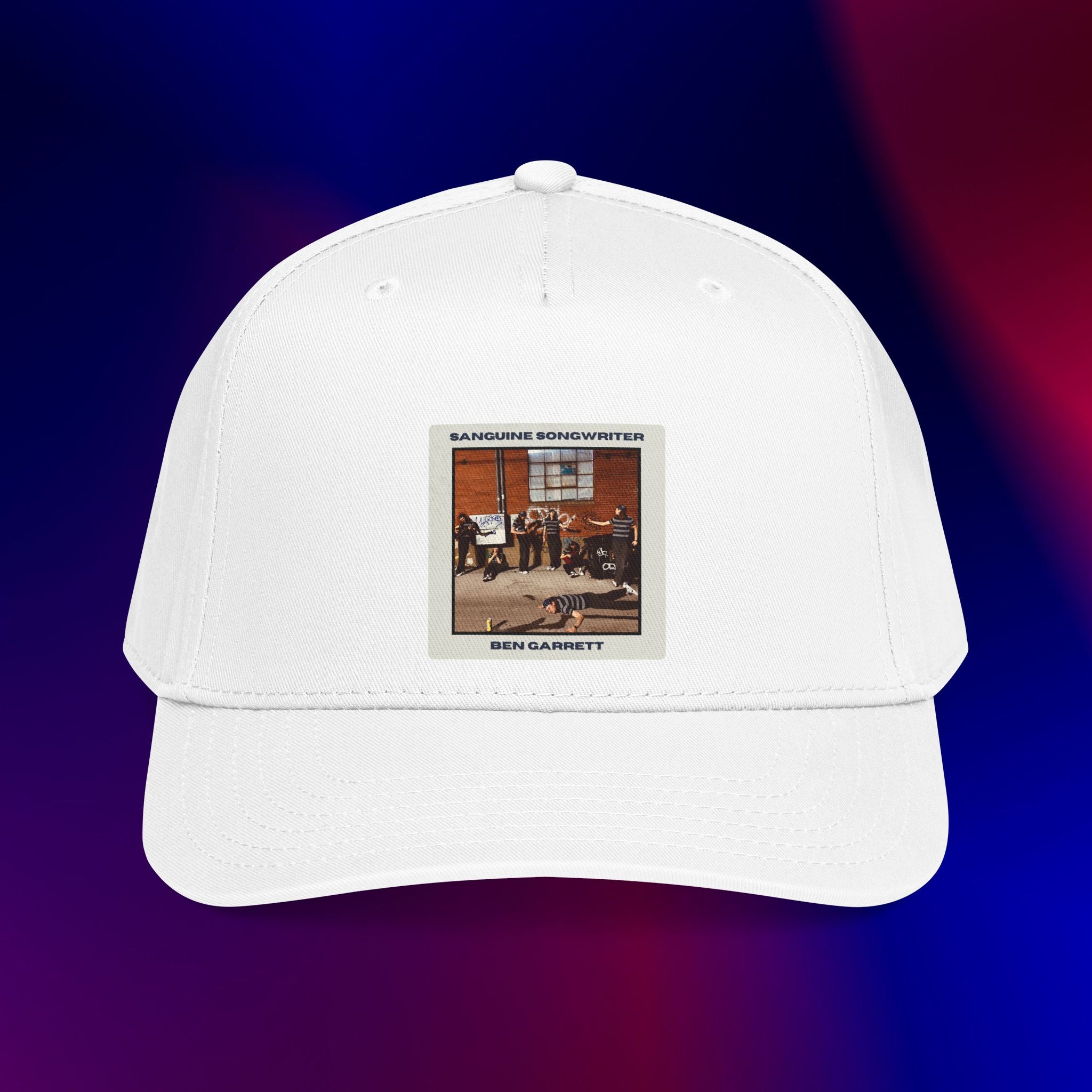 Mid Profile Baseball Cap "Sanguine Songwriter" Design 2