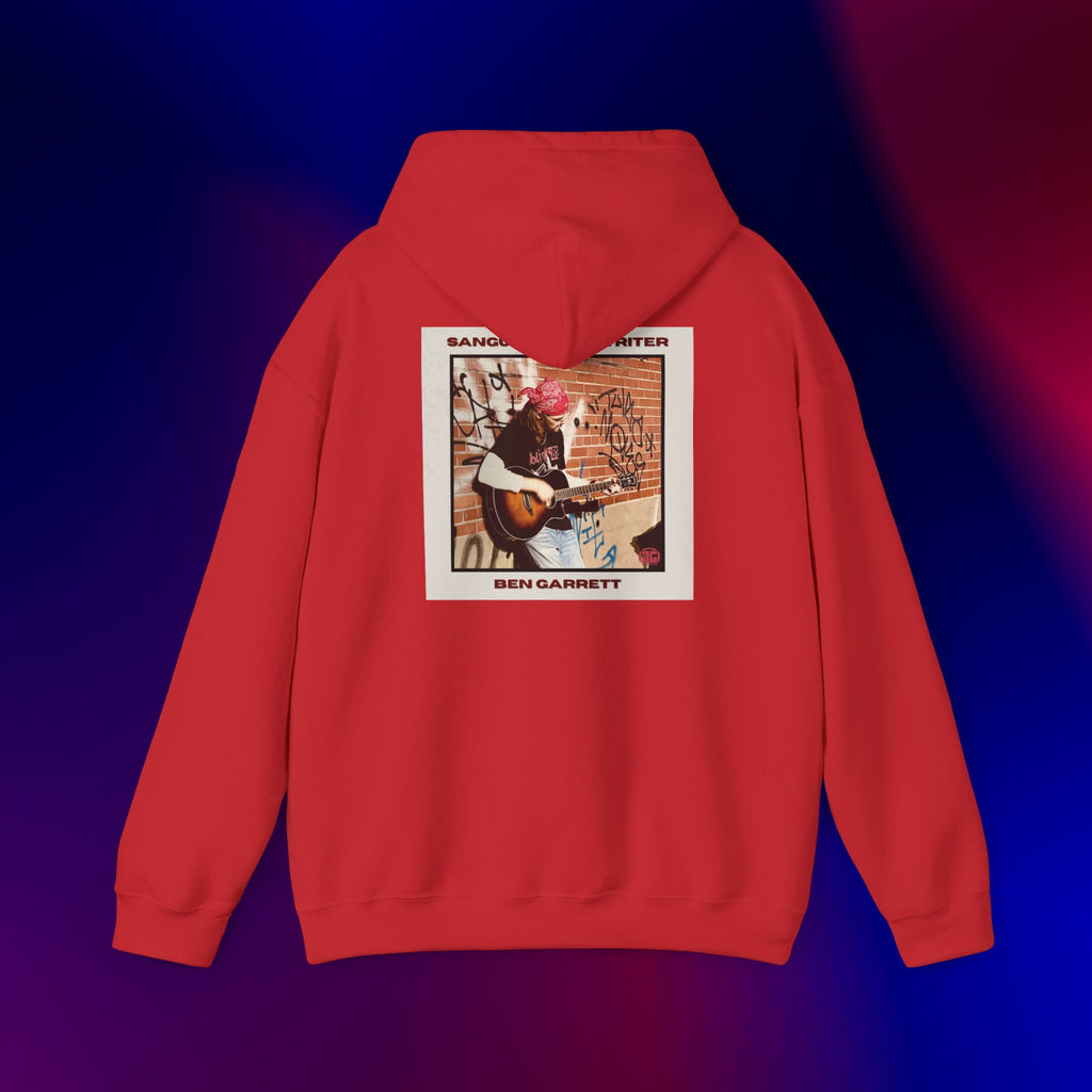 Hooded Sweatshirt "Sanguine Songwriter" Design 1