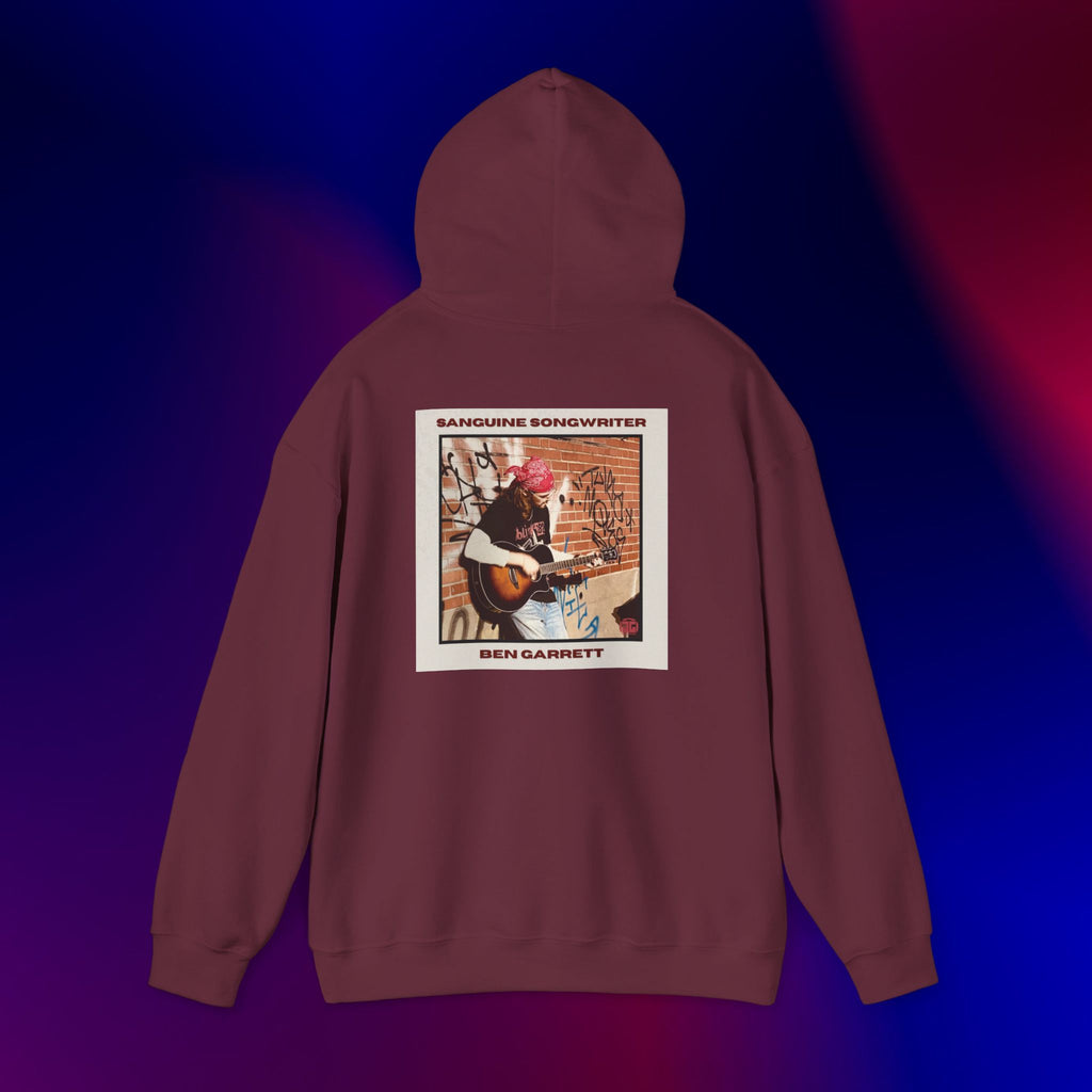 Hooded Sweatshirt "Sanguine Songwriter" Design 1