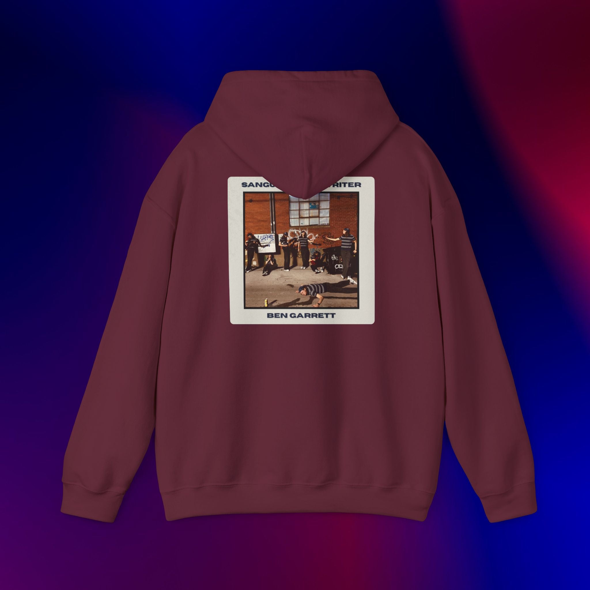 Hooded Sweatshirt "Sanguine Songwriter" Design 2