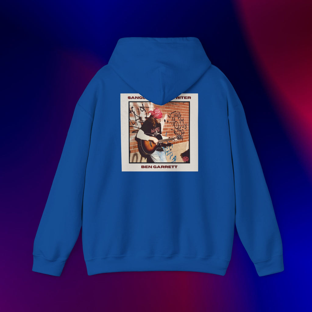 Hooded Sweatshirt "Sanguine Songwriter" Design 1