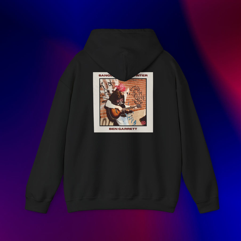 Hooded Sweatshirt "Sanguine Songwriter" Design 1