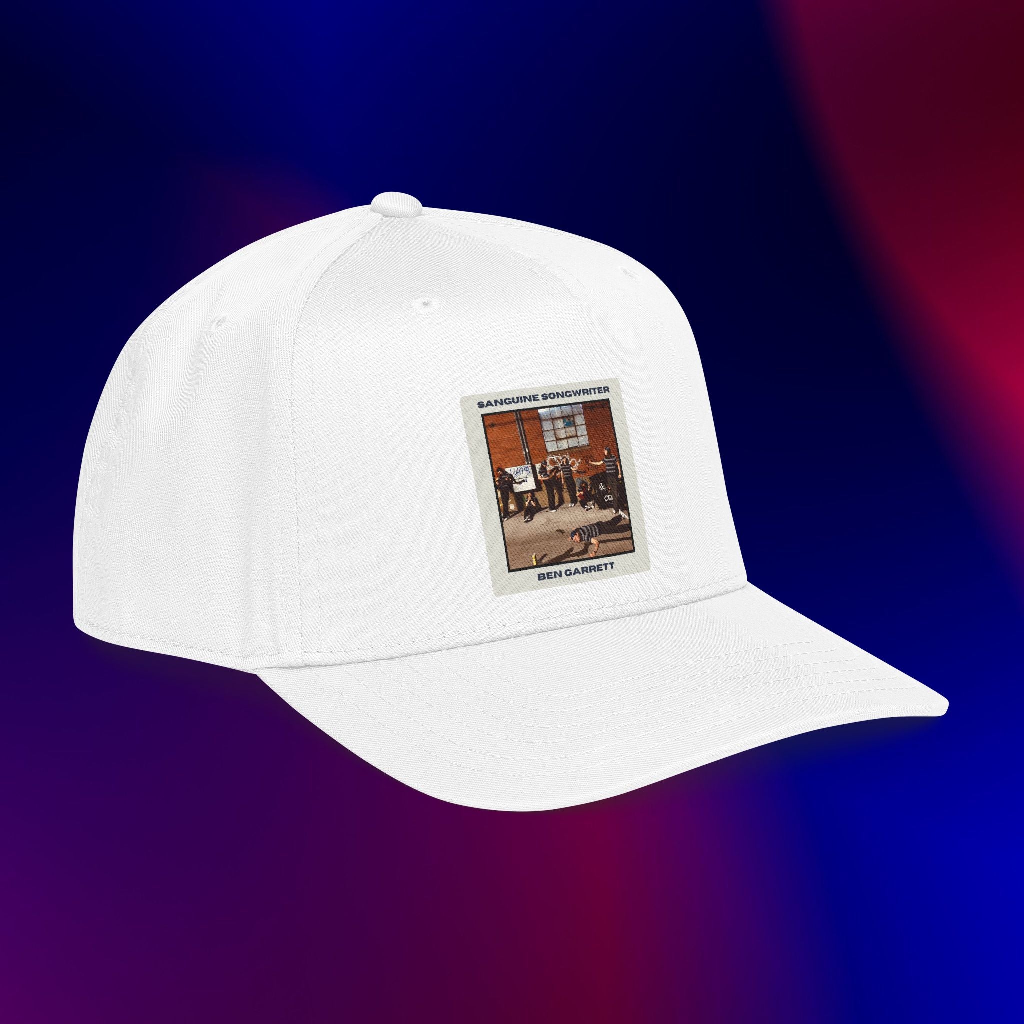 Mid Profile Baseball Cap "Sanguine Songwriter" Design 2
