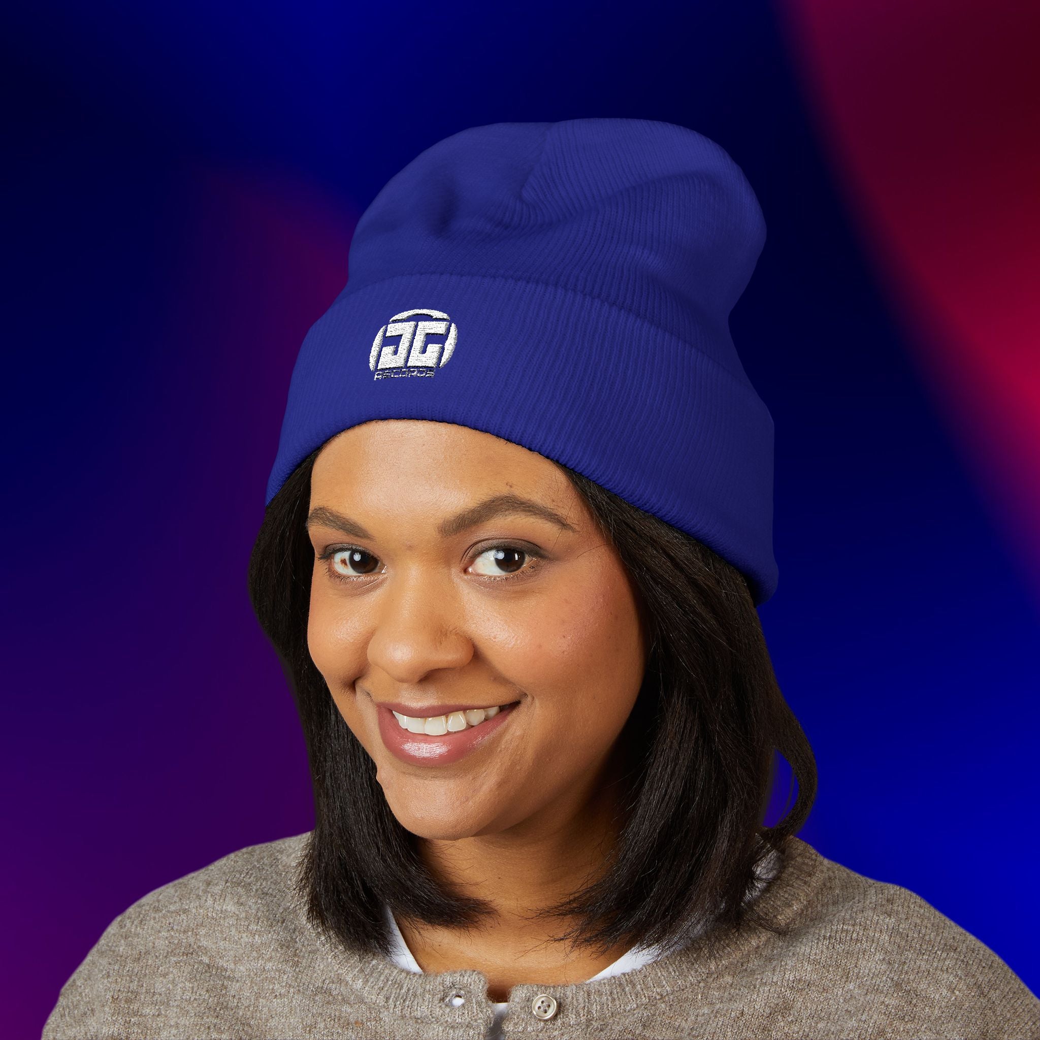 "JG Records" Embroidered Beanie