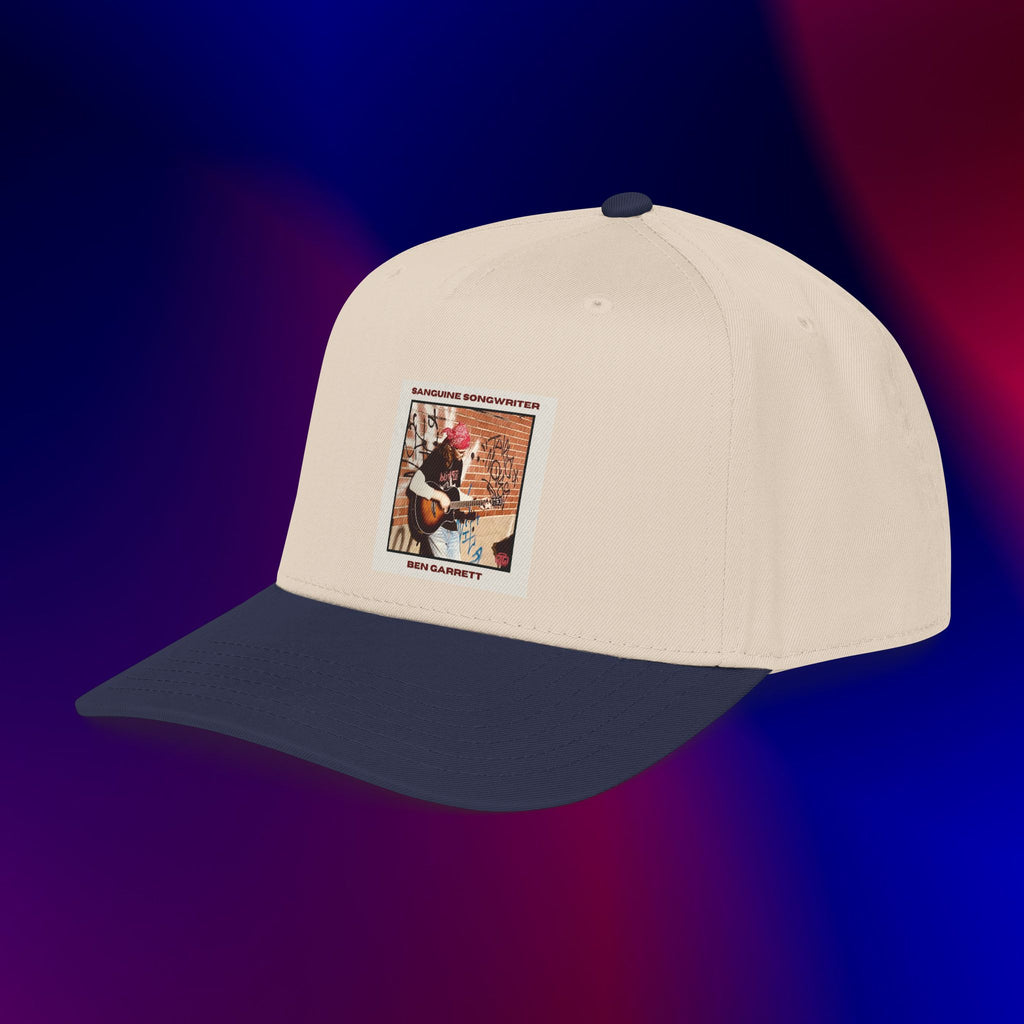 Mid Profile Baseball Cap "Sanguine Songwriter" Design 1