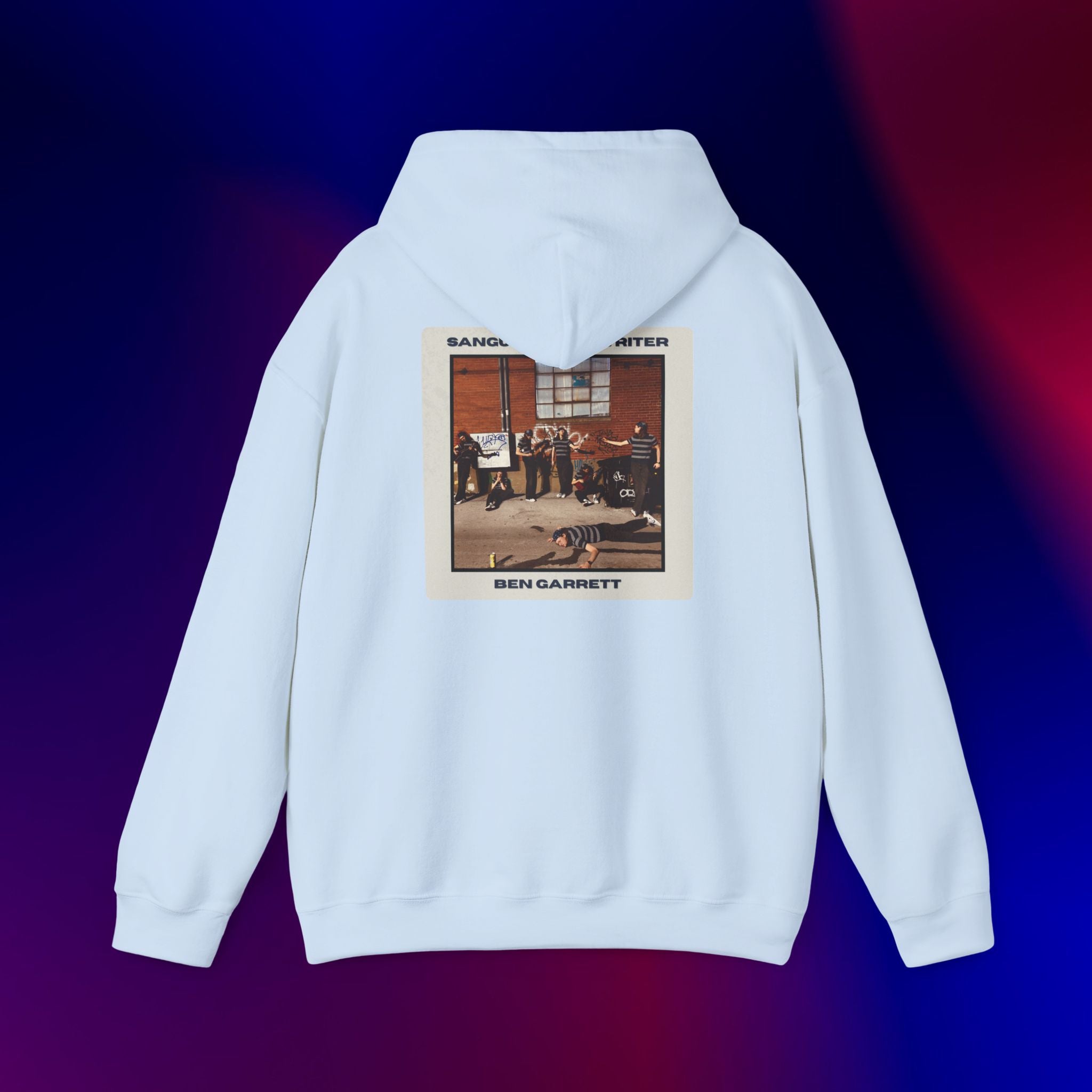 Hooded Sweatshirt "Sanguine Songwriter" Design 2