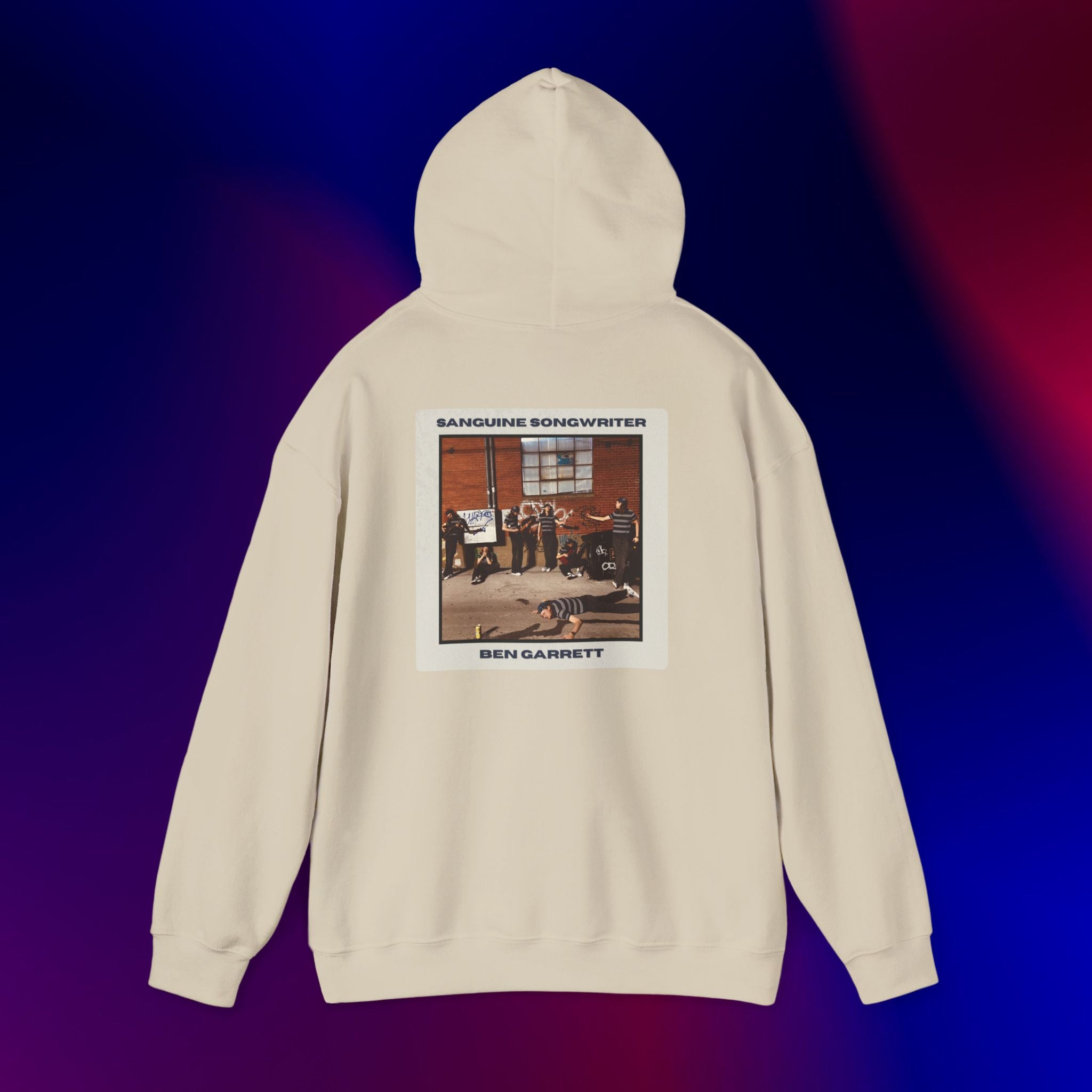 Hooded Sweatshirt "Sanguine Songwriter" Design 2