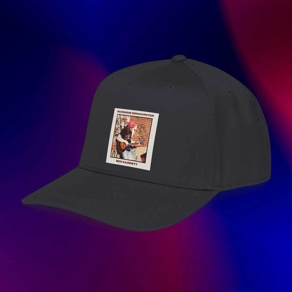 Mid Profile Baseball Cap "Sanguine Songwriter" Design 1