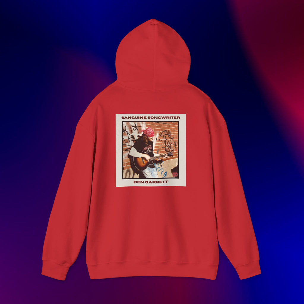Hooded Sweatshirt "Sanguine Songwriter" Design 1