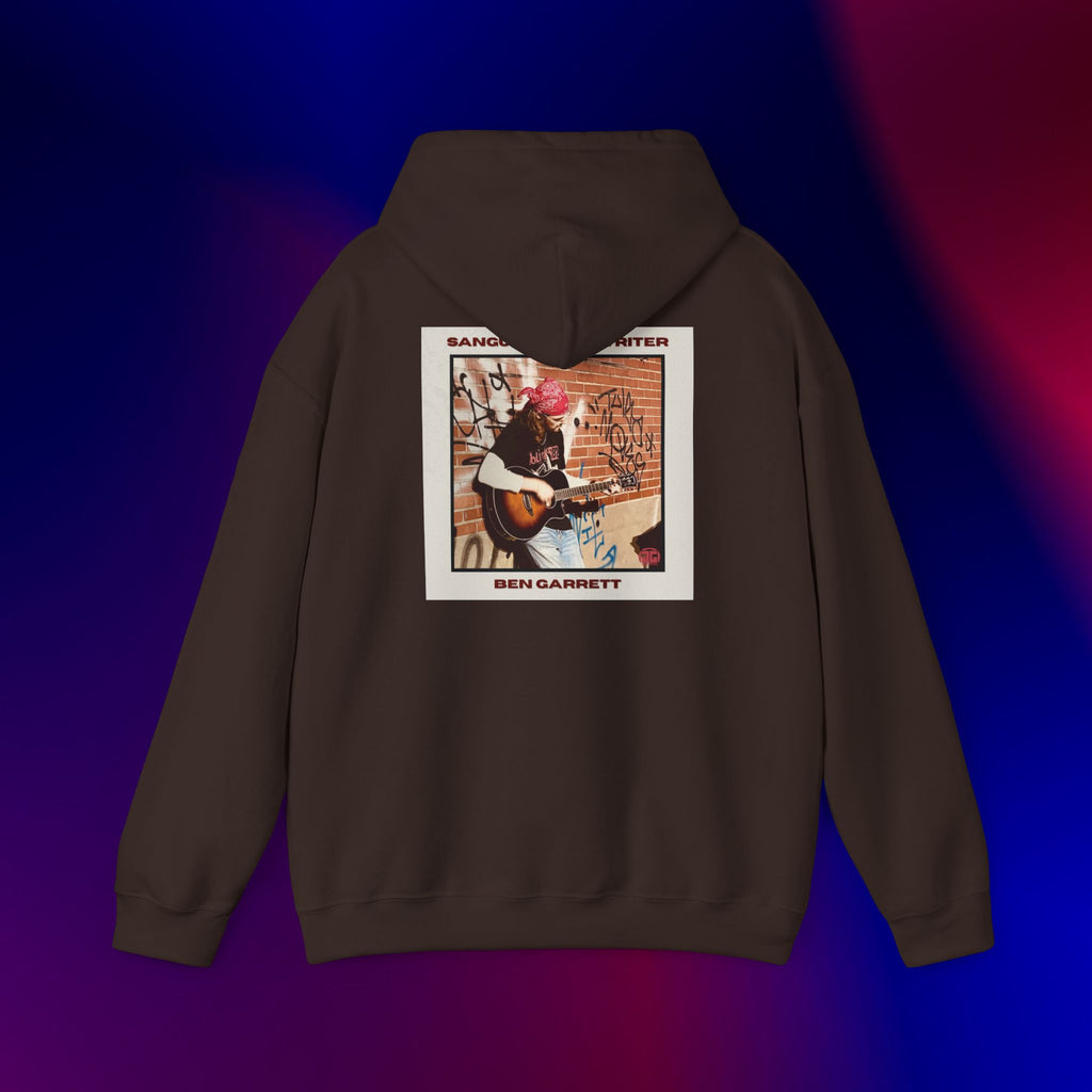 Hooded Sweatshirt "Sanguine Songwriter" Design 1