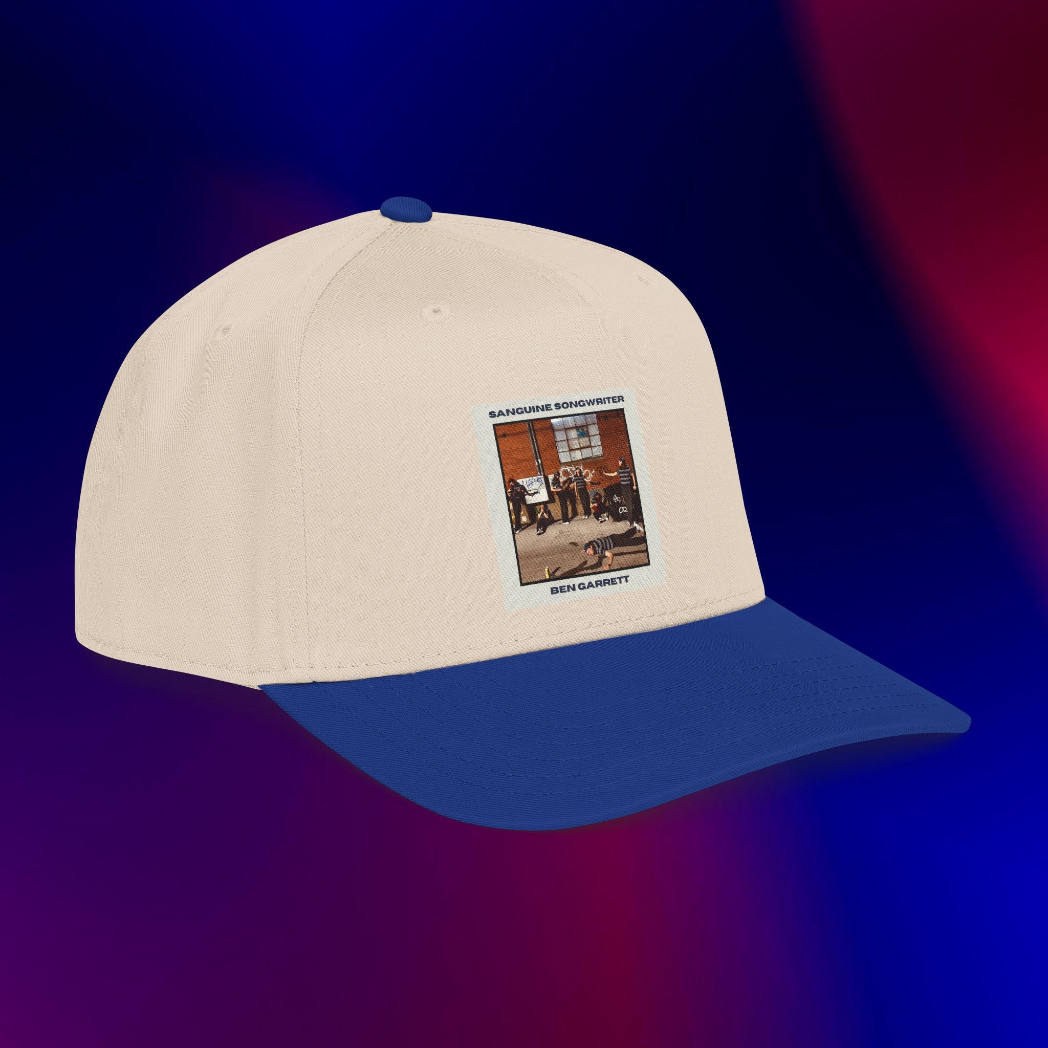 Mid Profile Baseball Cap "Sanguine Songwriter" Design 2