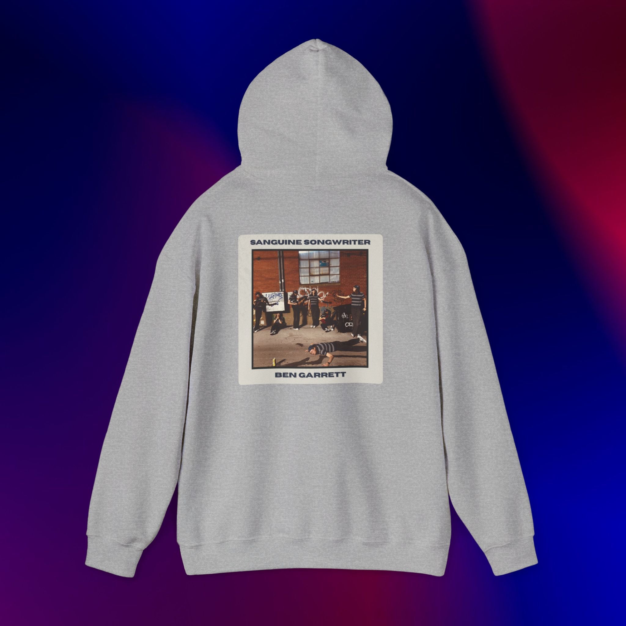 Hooded Sweatshirt "Sanguine Songwriter" Design 2