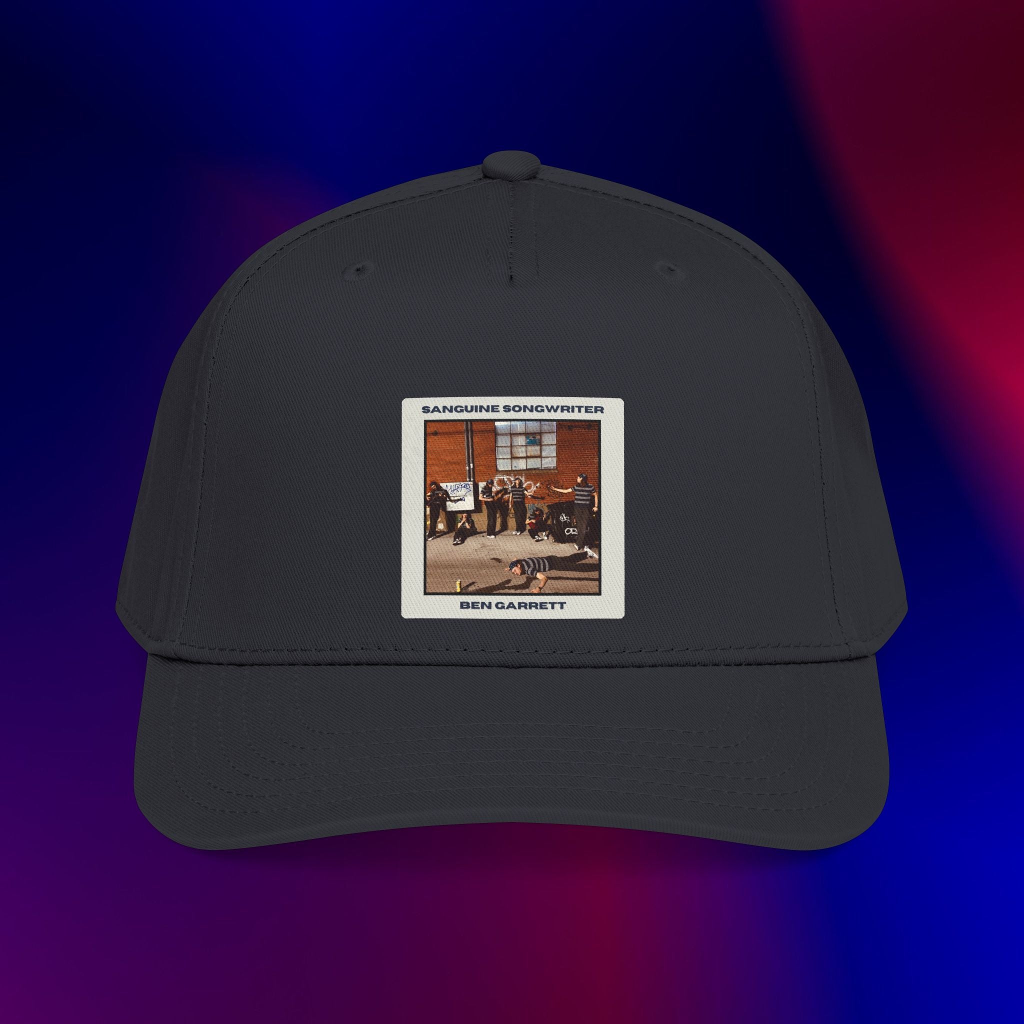 Mid Profile Baseball Cap "Sanguine Songwriter" Design 2