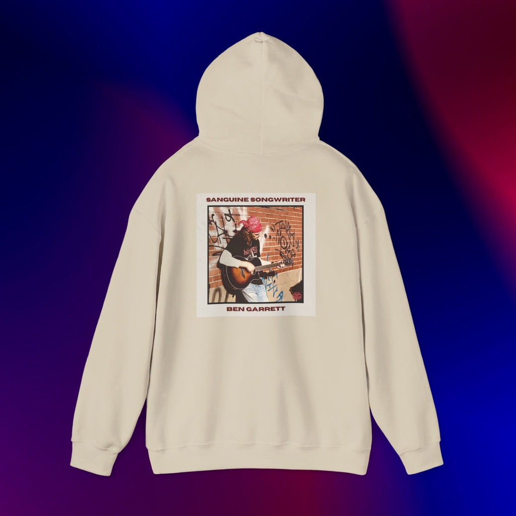 Hooded Sweatshirt "Sanguine Songwriter" Design 1