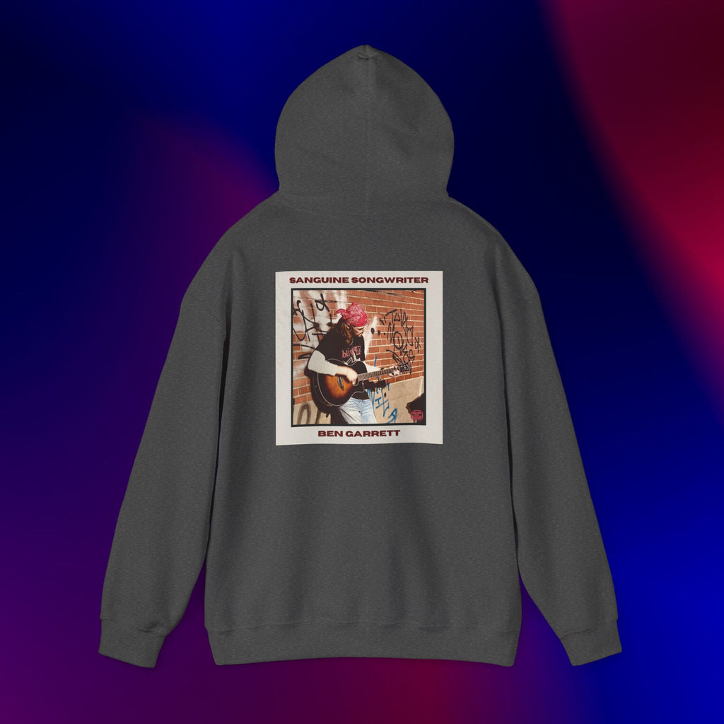 Hooded Sweatshirt "Sanguine Songwriter" Design 1