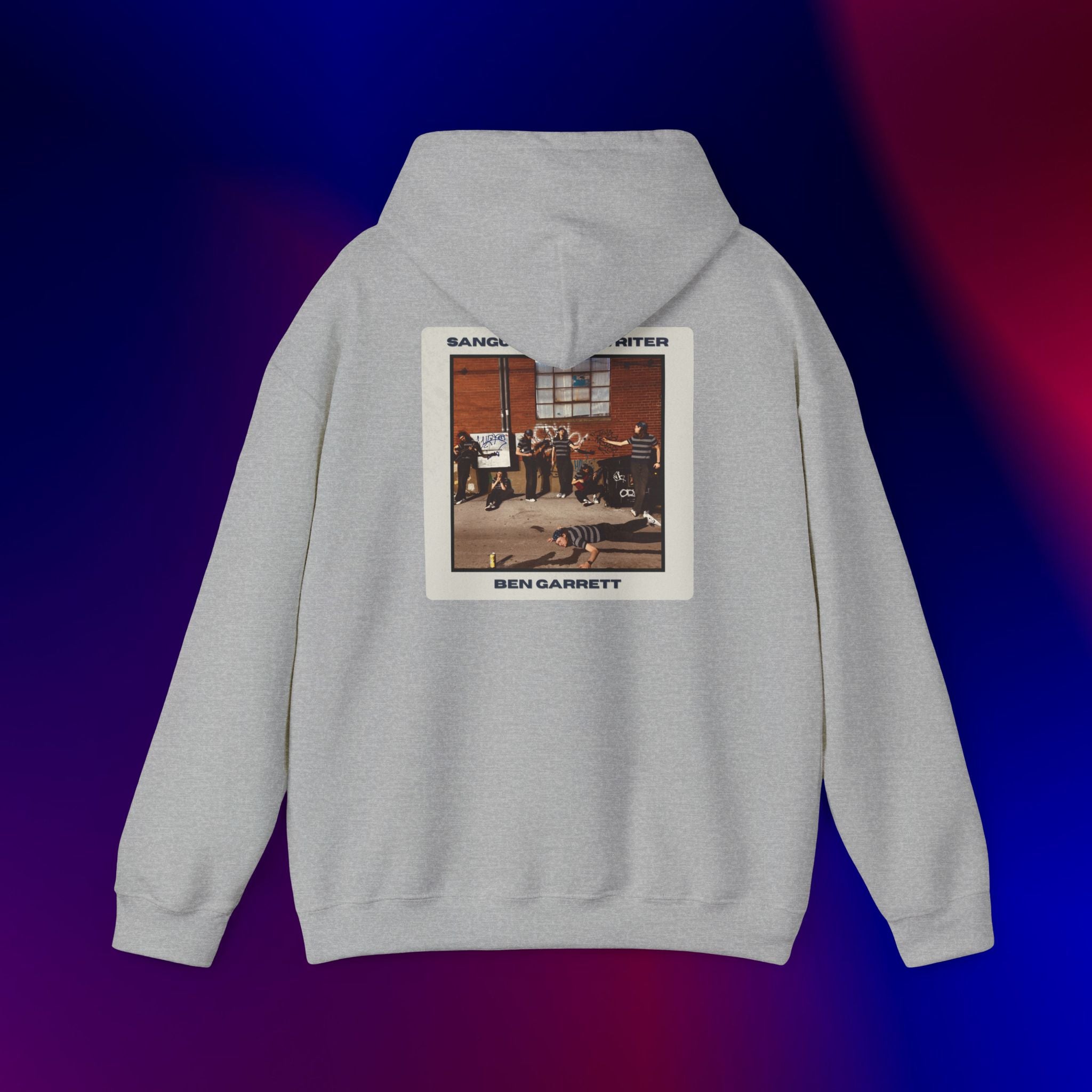 Hooded Sweatshirt "Sanguine Songwriter" Design 2
