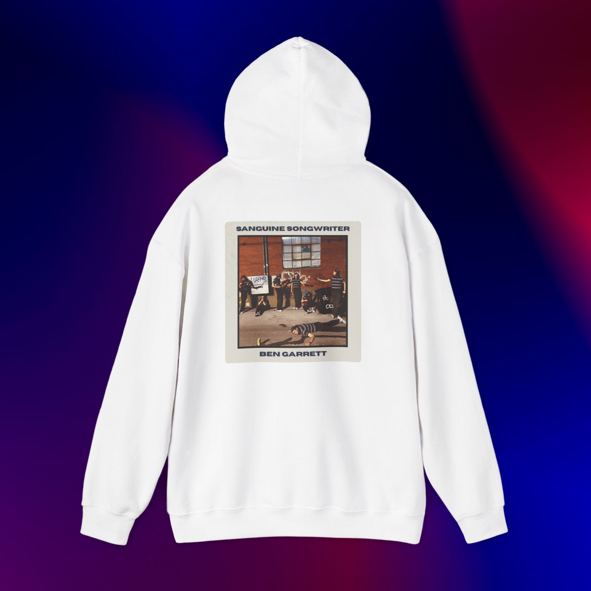 Hooded Sweatshirt "Sanguine Songwriter" Design 2