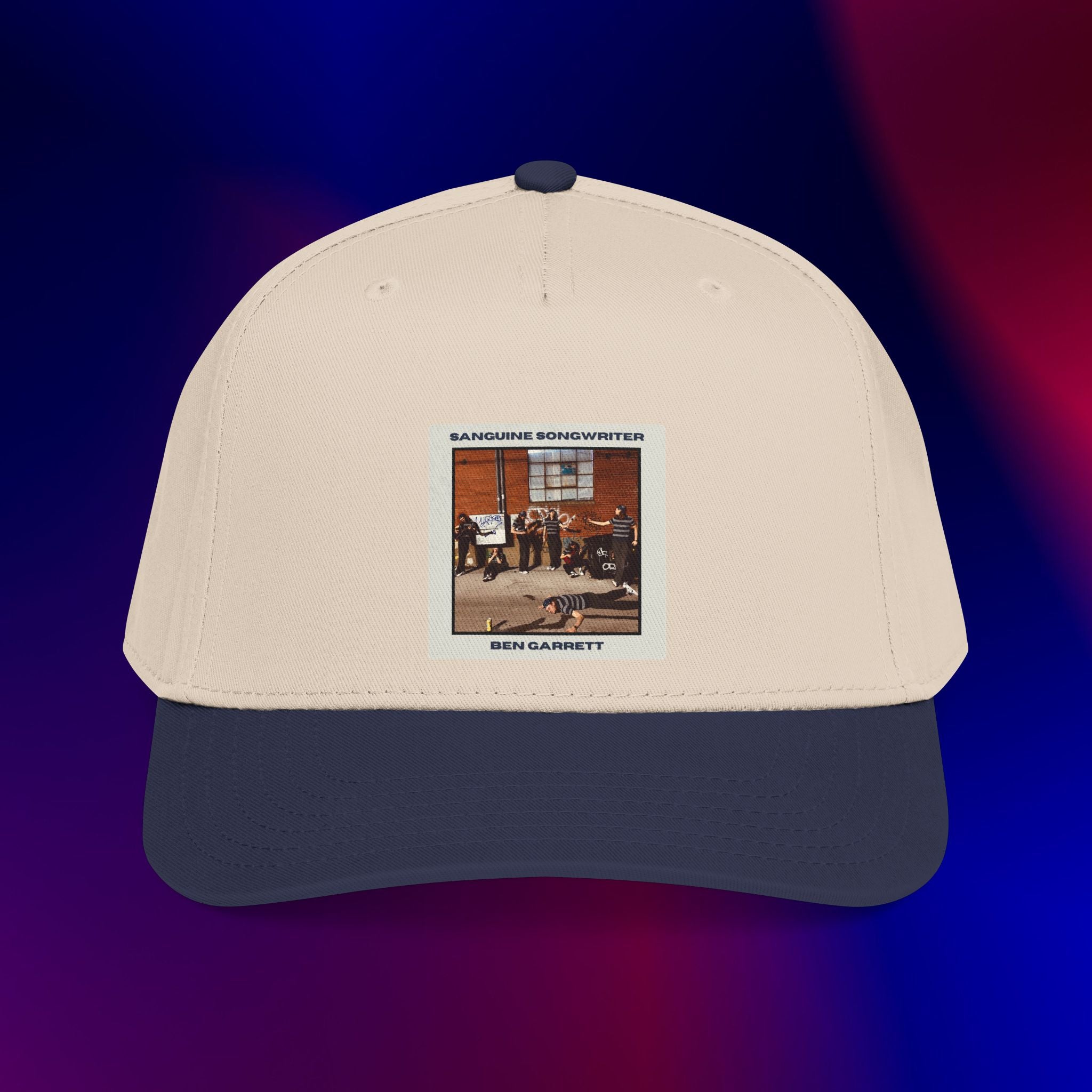 Mid Profile Baseball Cap "Sanguine Songwriter" Design 2