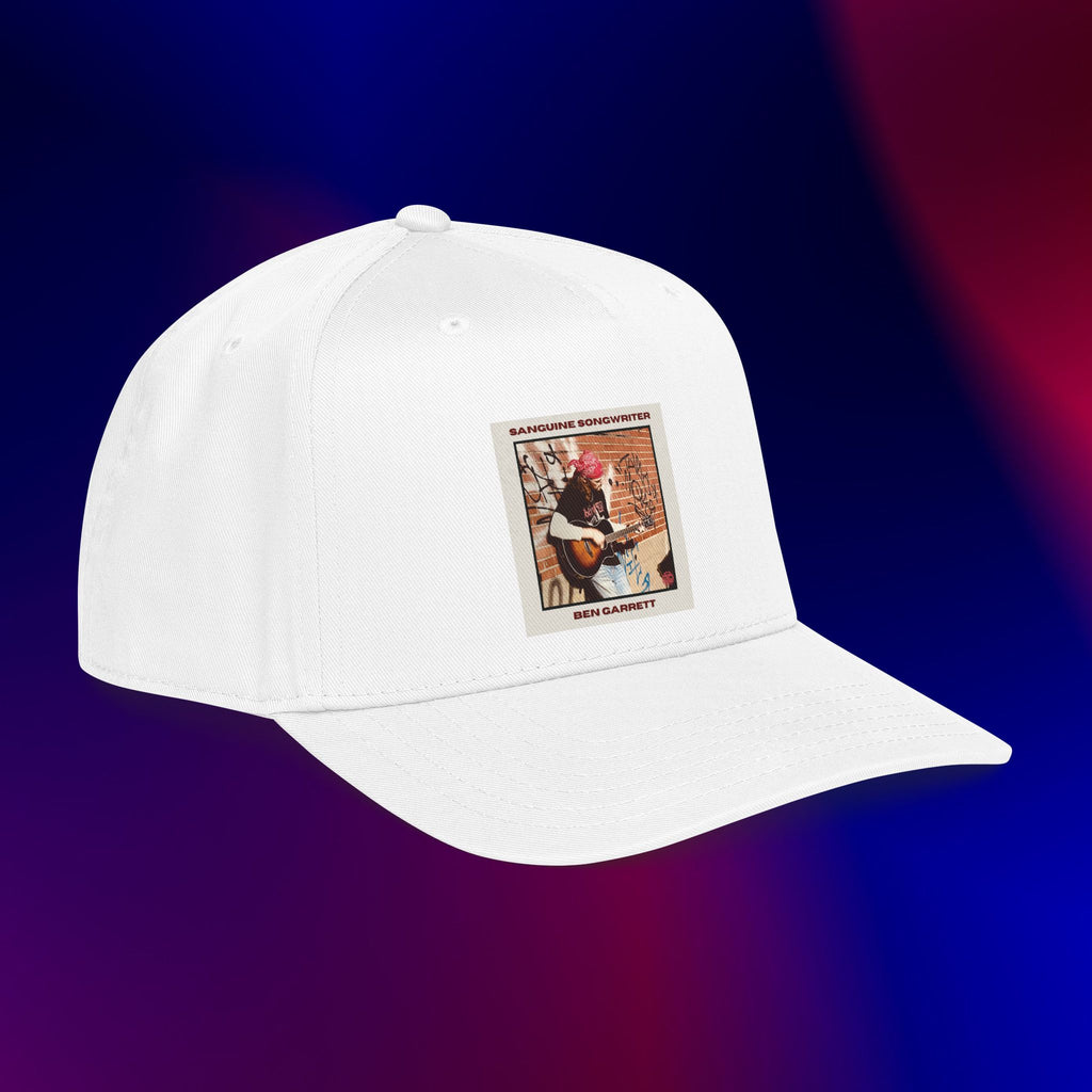 Mid Profile Baseball Cap "Sanguine Songwriter" Design 1