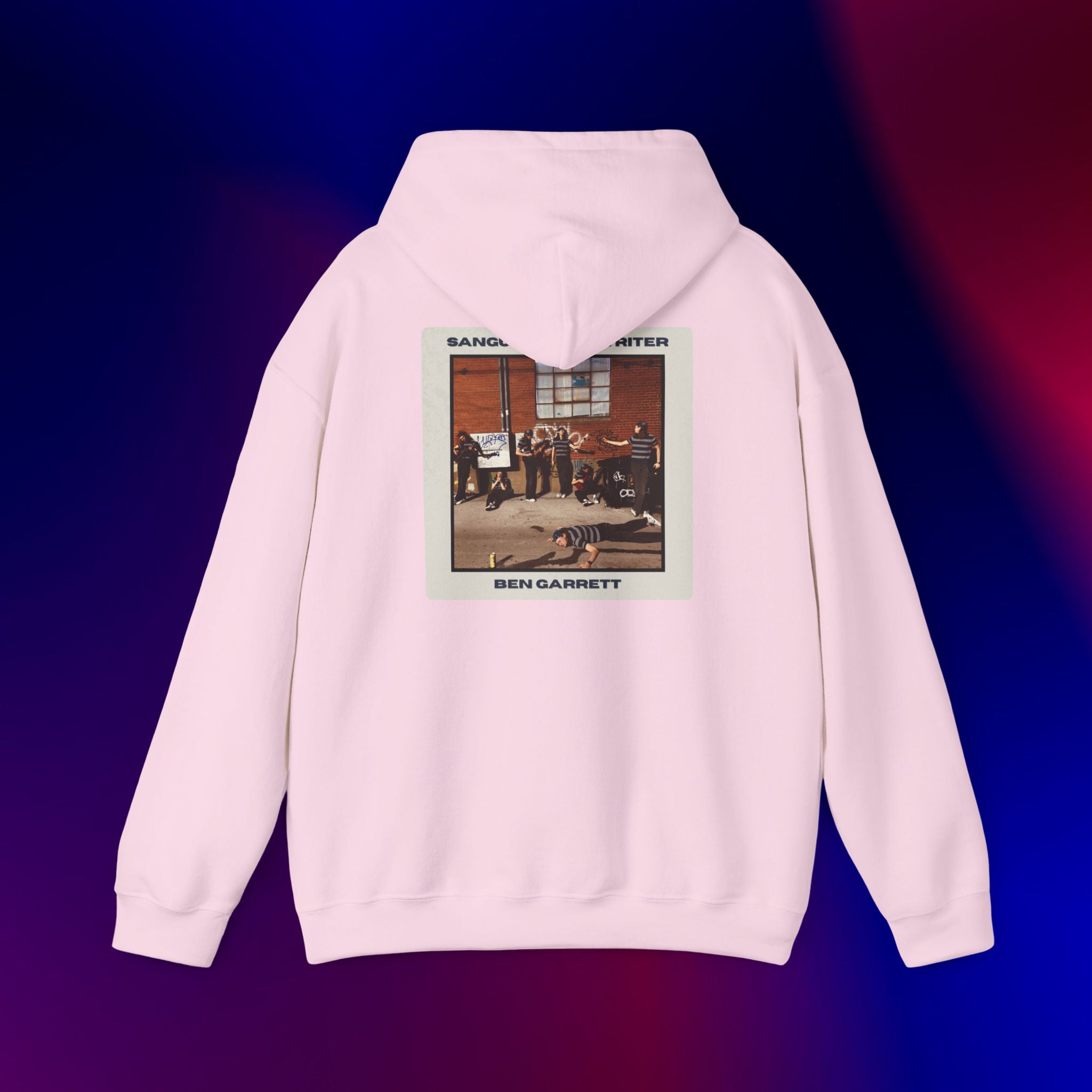 Hooded Sweatshirt "Sanguine Songwriter" Design 2